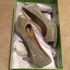 Kelly & Katie gold/silver heels